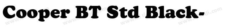 Cooper BT Std Black字体转换